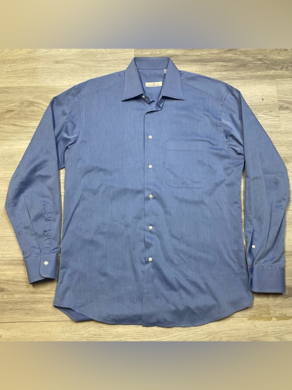 Ermenegildo Zegna Slate Blue Dress Shirt
